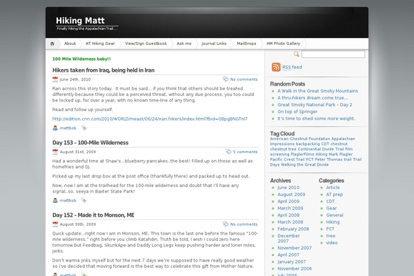 WordPress website example screenshot