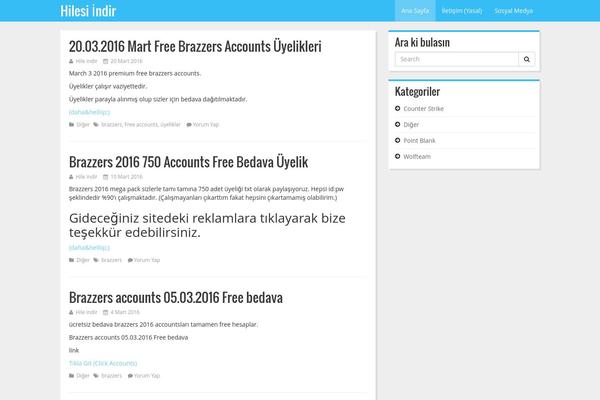 WordPress website example screenshot