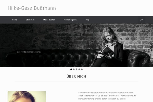 Vantage theme site design template sample