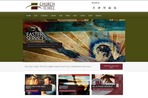 Churchope theme site design template sample