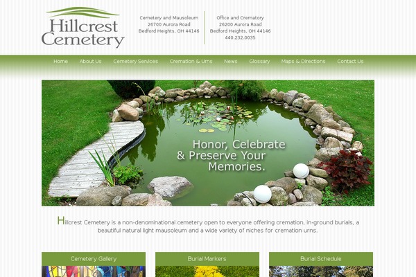 hillcrest-cemetery.com site used Hillcrest-2020