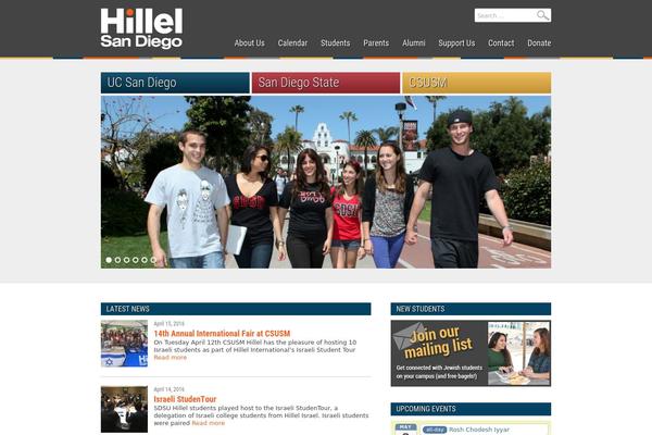 hillelsd.org site used Hillel