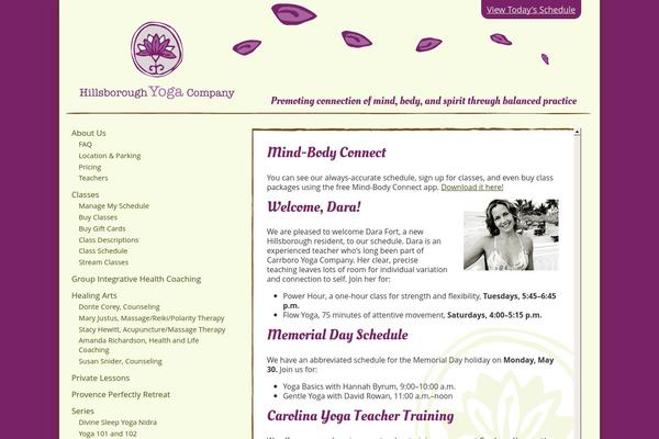 hillsboroughyoga.com site used Alignment