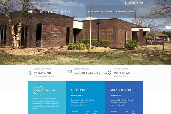 Medical-clinic theme site design template sample