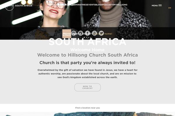 Hillsong theme site design template sample