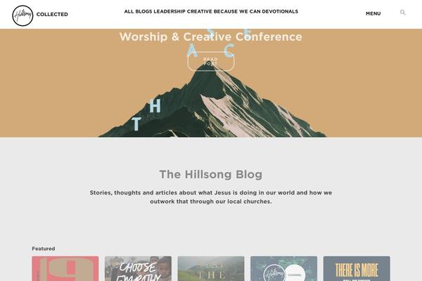 Hillsong theme site design template sample