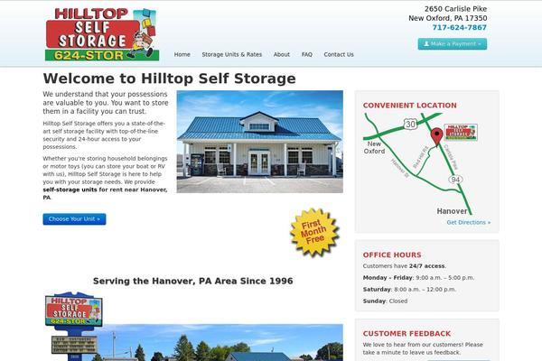 hilltopselfstorage.com site used Hilltop