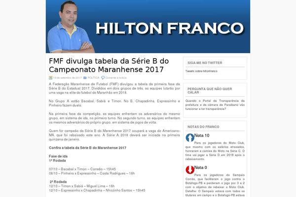 hiltonfranco.com.br site used Siteblog