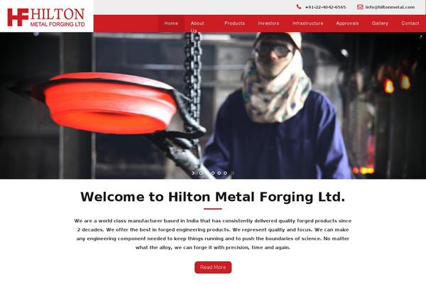 Hilton theme site design template sample