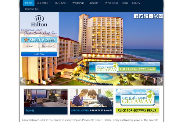 hiltonpensacolabeach.com site used Beachfront-2017