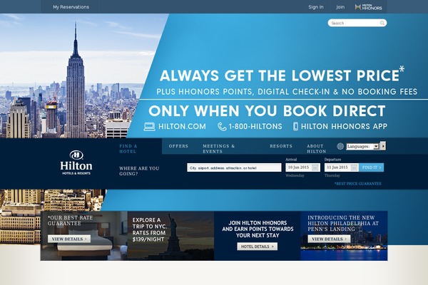 hiltonsale.com site used Weekender