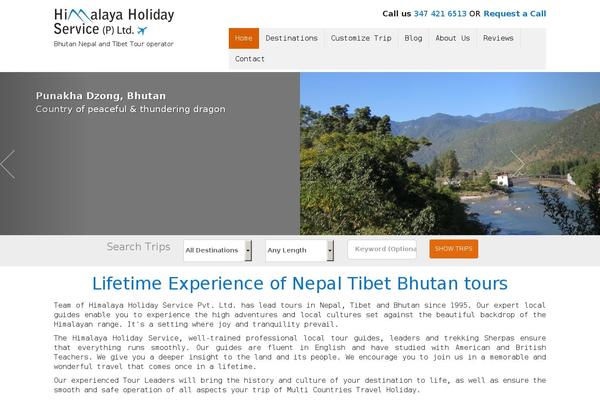 WordPress website example screenshot