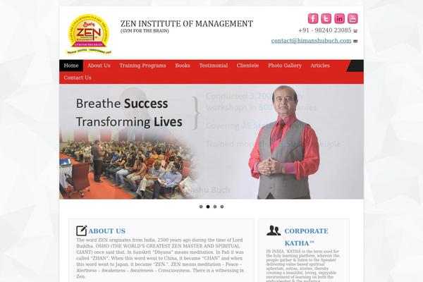 himanshubuch.com site used Zen-intitute