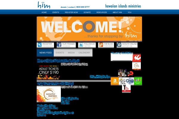 HIM theme websites examples