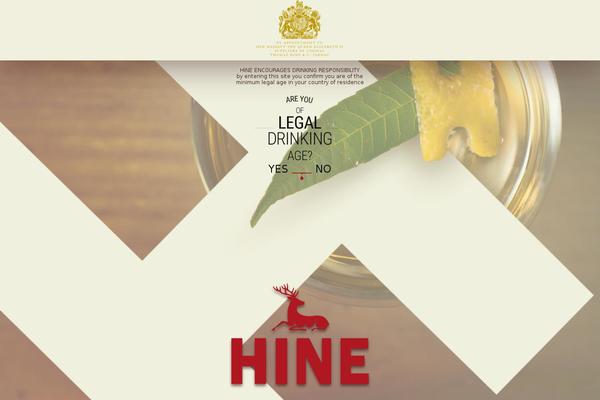 hinecognac.com site used Hine