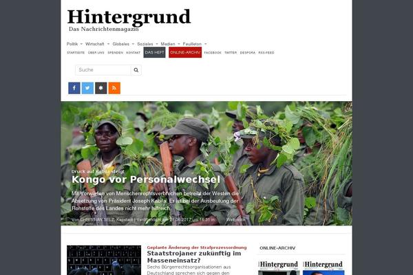 hintergrund.de site used Hintergrund