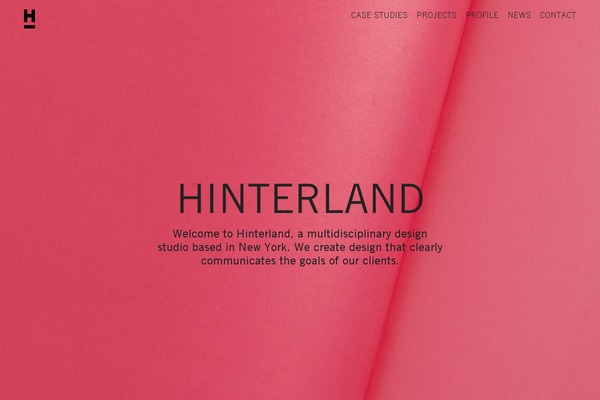 hinterland theme websites examples