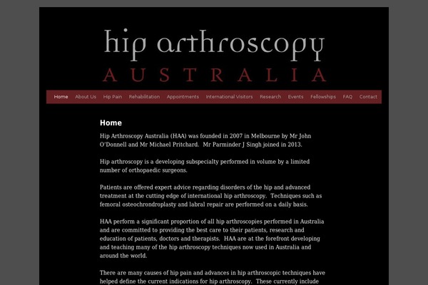 hiparthroscopyaustralia.com.au site used Hiparthroscopy