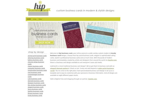 hipbusinesscard.com site used Headway-207