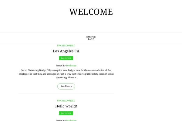 Blogshop theme site design template sample