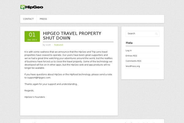 WordPress website example screenshot