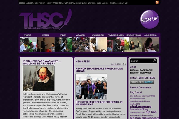 hiphopshakespeare.com site used Thsc