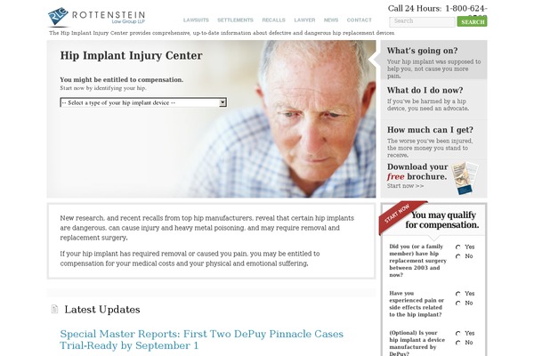 hipimplantinjury.com site used Wp-theme-macrosite
