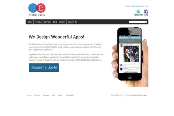 Hb theme site design template sample