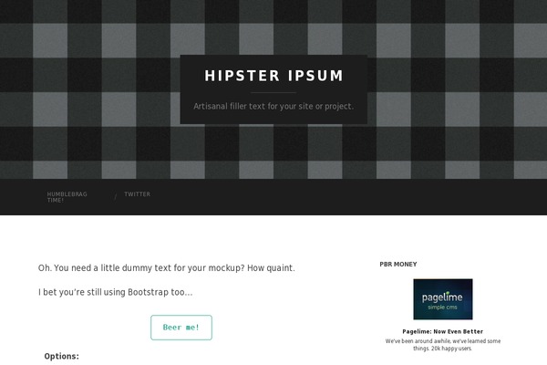 hipsum.co site used Susty-master