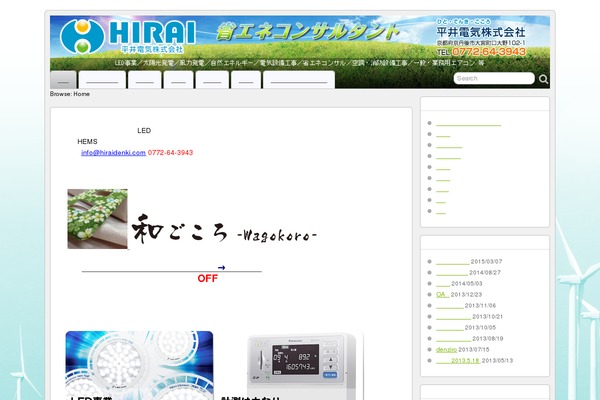 hiraidenki.com site used Hummingbird_custom