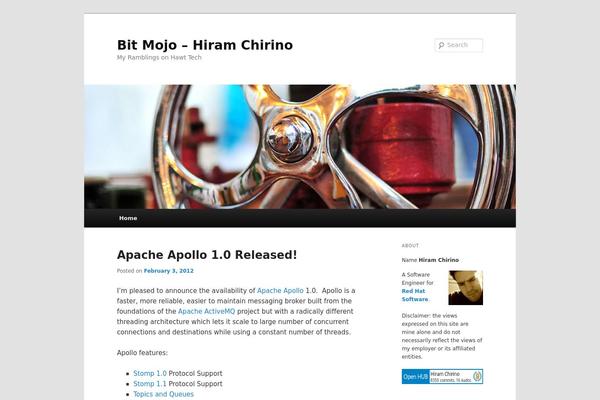 Twenty Eleven theme site design template sample