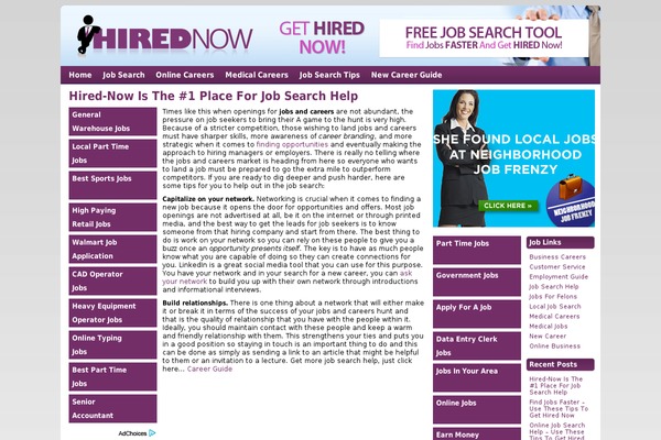 hired-now.net site used Heatmap-adsense-purple