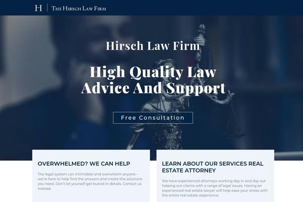 hirschlaw.org site used Hirschlaw