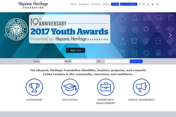 hispanicheritage.org site used Hhf