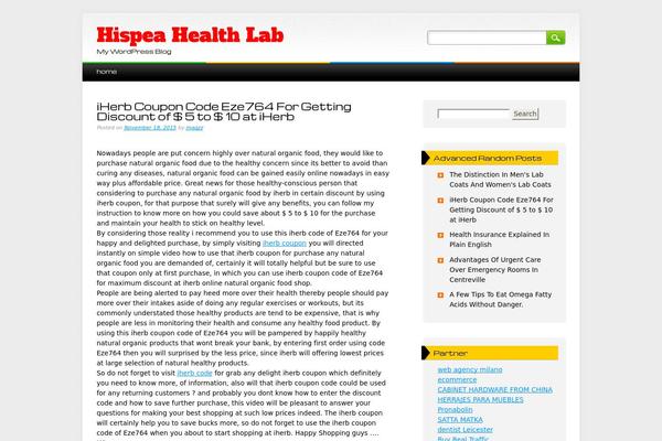 WordPress website example screenshot