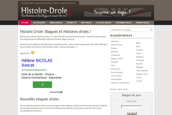 histoire-drole.net site used Ample Blog