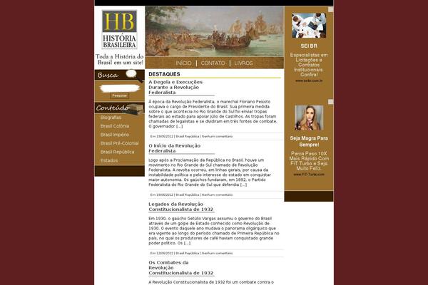 historiabrasileira.com site used Infoescola2021