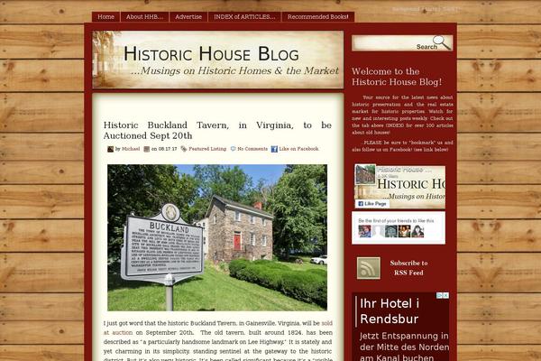 historichouseblog.com site used Vintage-style