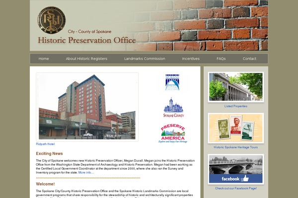 historicspokane.org site used Historic_preservation