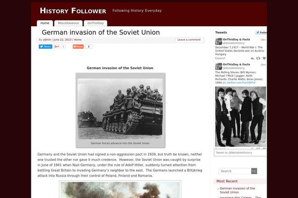 WordPress website example screenshot