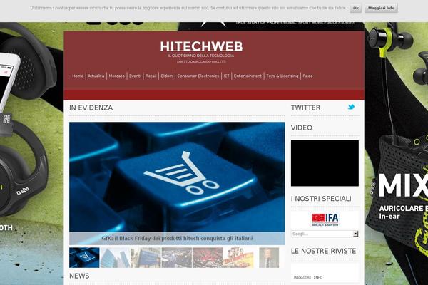 Hitech theme site design template sample