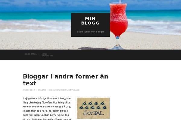 Hemingway theme site design template sample