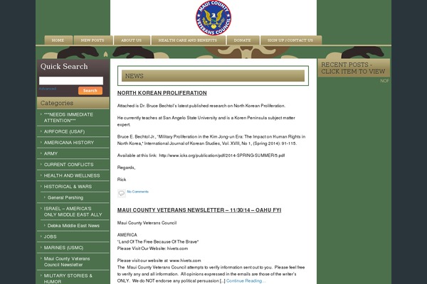 WordPress website example screenshot