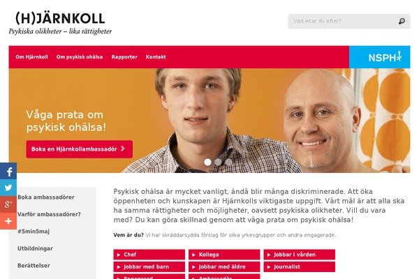hjarnkoll.se site used Hjarnkoll-theme