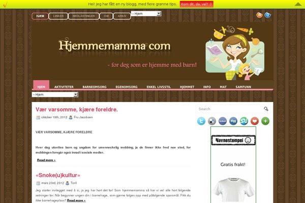 hjemmemamma.com site used Eleana
