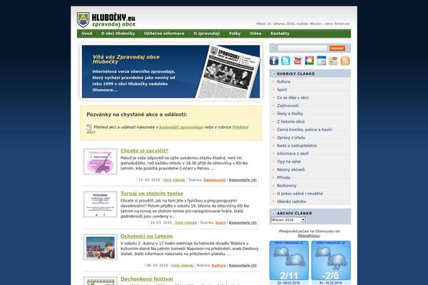 hlubocky.eu site used Hlubocky.eu