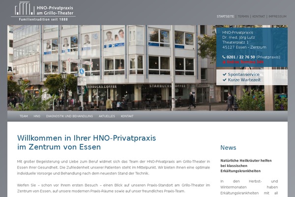 WordPress website example screenshot