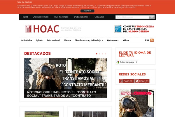 hoac.es site used Daily Edition
