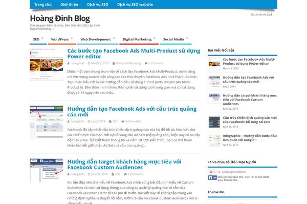 WordPress website example screenshot