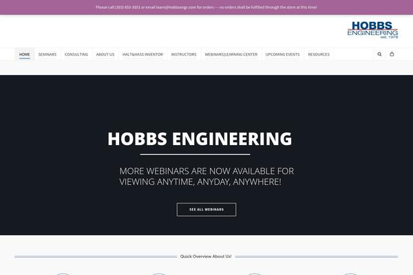 WordPress website example screenshot